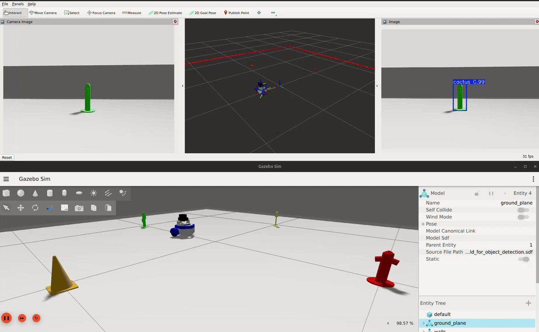 Example of navigating to a target object
